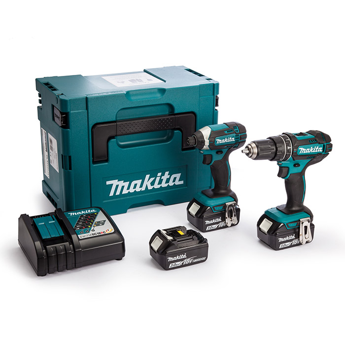 Makita set akumulatorska udarna bušilica + udarni odvijač DLX2131JX1