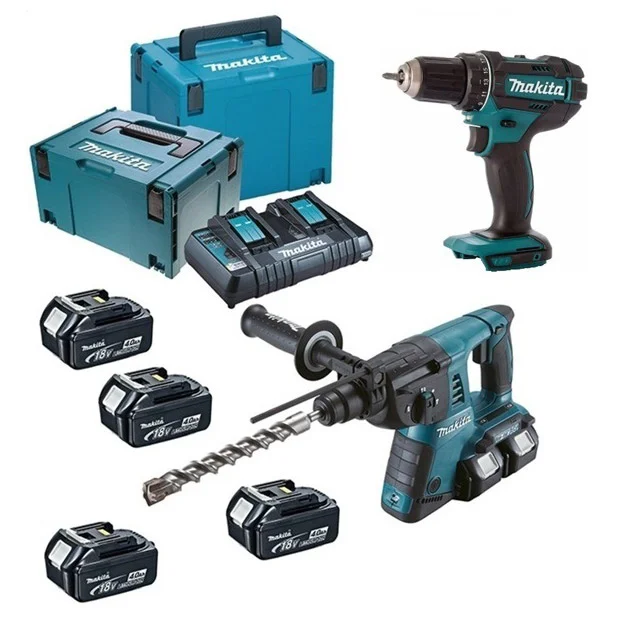 Makita set akumulatorska bušilica-čekić + bušilica DLX2136PMJ Makita set akumulatorska bušilica-čekić + bušilica DLX2136PMJ