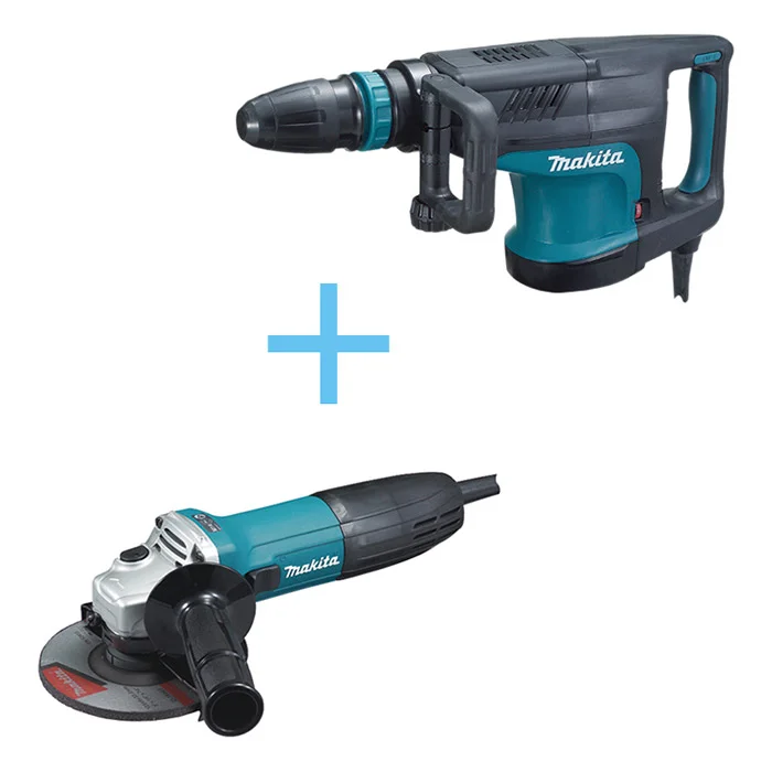 Makita set čekić za rušenje + POKLON ugaona brusilica HM1203C+GA5030 Makita set čekić za rušenje + POKLON ugaona brusilica HM1203C+GA5030