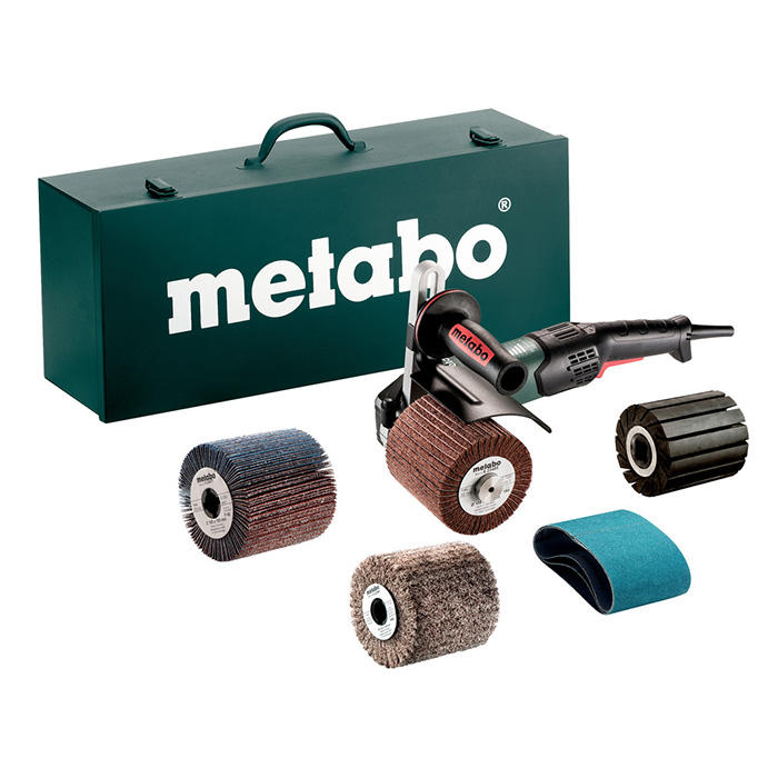 Metabo brusilica za satiniranje + 4 valjka i 3 trake SE 17-200 RT set 602259500 Metabo brusilica za satiniranje + 4 valjka i 3 trake SE 17-200 RT set 602259500