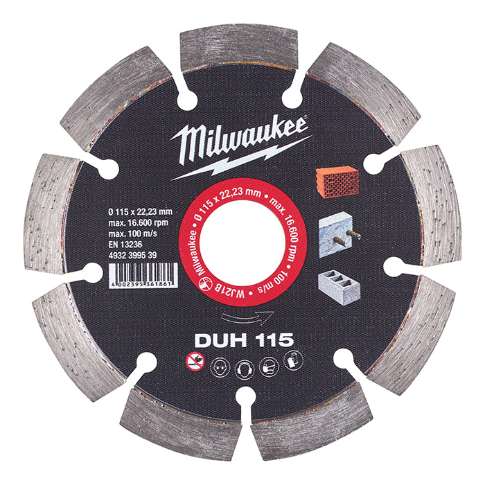Milwaukee dijamantski rezni disk DUH 115 4932399539 Milwaukee dijamantski rezni disk DUH 115 4932399539