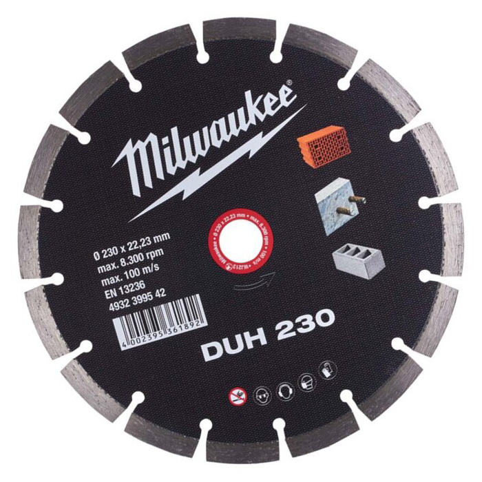 Milwaukee dijamantski rezni disk DUH 230 4932399542 Milwaukee dijamantski rezni disk DUH 230 4932399542