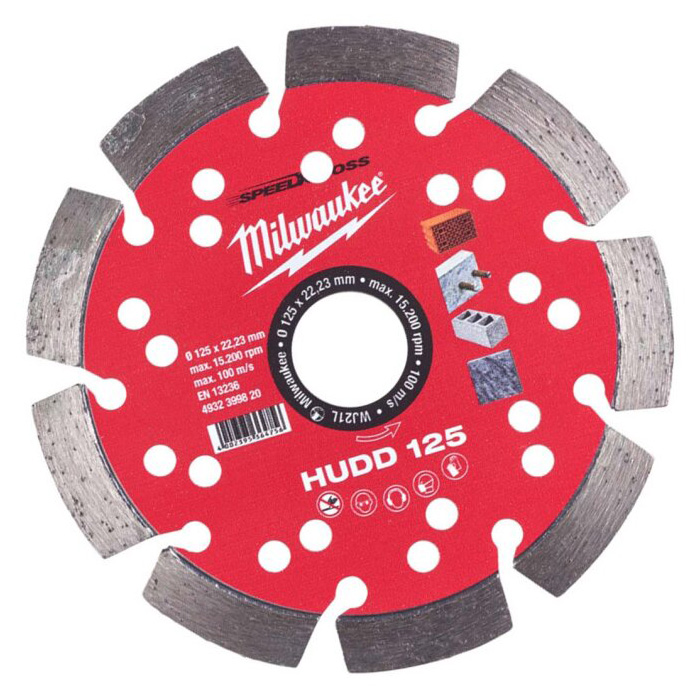 Milwaukee Speedcross dijamantski rezni disk HUDD 125 4932399820 Milwaukee Speedcross dijamantski rezni disk HUDD 125 4932399820
