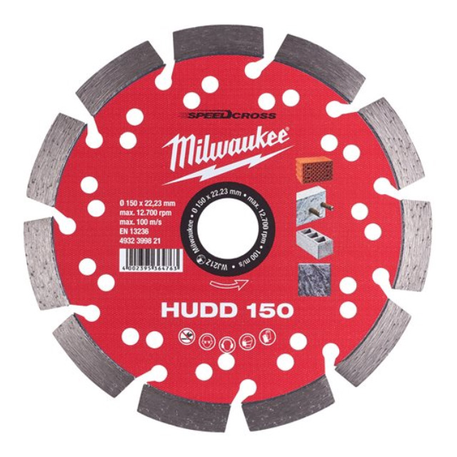 Milwaukee Speedcross dijamantski rezni disk HUDD 150 4932399821 Milwaukee Speedcross dijamantski rezni disk HUDD 150 4932399821