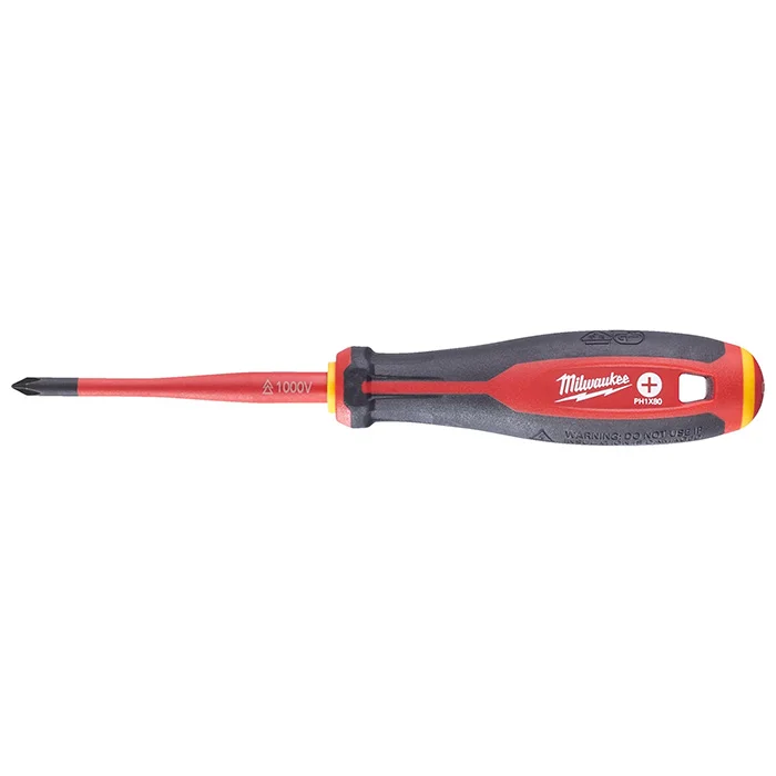 Milwaukee odvijač Tri-Lobe 1000V VDE krstasti PH1 x 80 mm 4932478721 Milwaukee odvijač Tri-Lobe 1000V VDE krstasti PH1 x 80 mm 4932478721