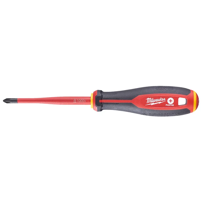 Milwaukee odvijač Tri-Lobe 1000V VDE krstasti PH2 x 100 mm 4932478722 Milwaukee odvijač Tri-Lobe 1000V VDE krstasti PH2 x 100 mm 4932478722