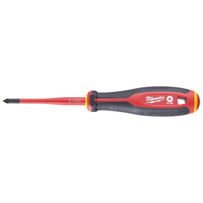 Milwaukee odvijač Tri-Lobe 1000V VDE krstasti PZ1 x 80 mm 4932478725 Milwaukee odvijač Tri-Lobe 1000V VDE krstasti PZ1 x 80 mm 4932478725