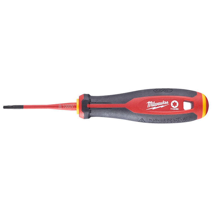 Milwaukee odvijač Tri-Lobe 1000V VDE Torx T10 x 60 mm 4932478728 Milwaukee odvijač Tri-Lobe 1000V VDE Torx T10 x 60 mm 4932478728