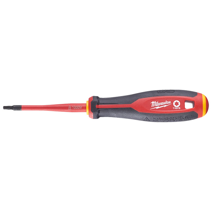 Milwaukee odvijač Tri-Lobe 1000V VDE Torx T15 x 75 mm 4932478729 Milwaukee odvijač Tri-Lobe 1000V VDE Torx T15 x 75 mm 4932478729