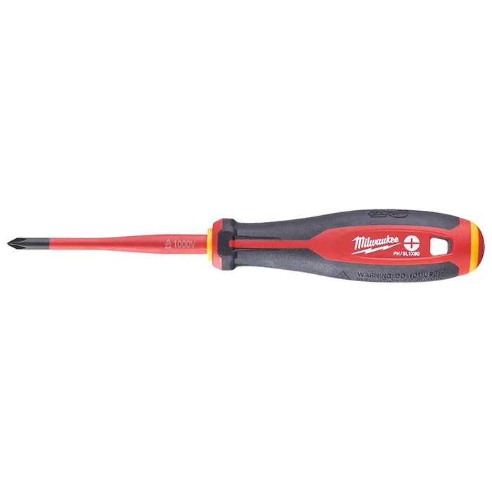 Milwaukee odvijač Tri-Lobe 1000V VDE PlusMinus PH/SL1 x 80 mm 4932478733 Milwaukee odvijač Tri-Lobe 1000V VDE PlusMinus PH/SL1 x 80 mm 4932478733