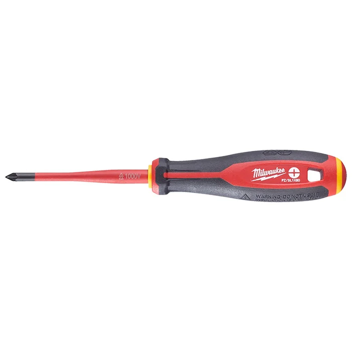 Milwaukee odvijač Tri-Lobe 1000V VDE PlusMinus PZ/SL1 x 80 mm 4932478735 Milwaukee odvijač Tri-Lobe 1000V VDE PlusMinus PZ/SL1 x 80 mm 4932478735