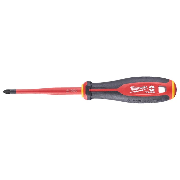Milwaukee odvijač Tri-Lobe 1000V VDE PlusMinus PZ/SL2 x 100 mm 4932478736 Milwaukee odvijač Tri-Lobe 1000V VDE PlusMinus PZ/SL2 x 100 mm 4932478736