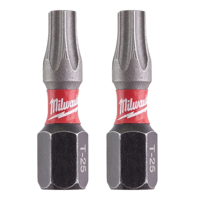 Milwaukee udarni bitsevi T25 x 25mm 1/4 Milwaukee udarni bitsevi T25 x 25mm 1/4