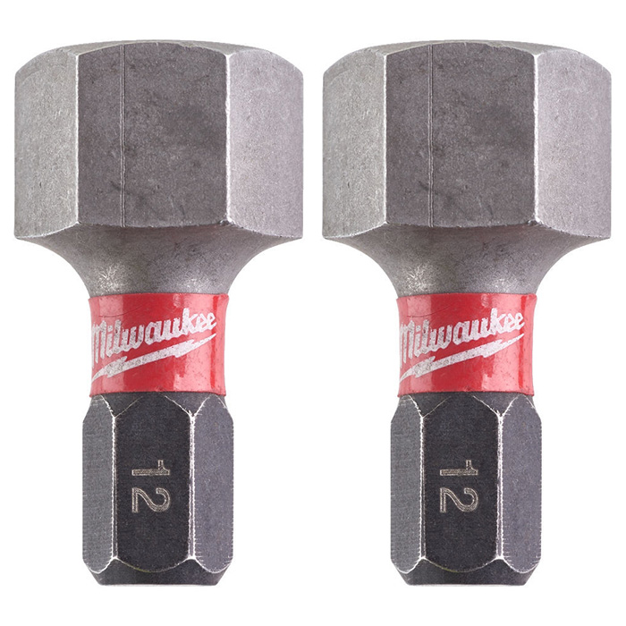 Milwaukee udarni bitsevi HEX 12 x 25mm 1/4 Milwaukee udarni bitsevi HEX 12 x 25mm 1/4