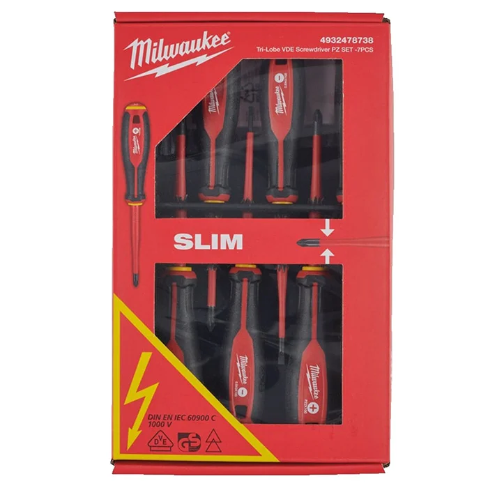 Milwaukee set odvijača Tri-Lobe 1000V VDE Slim 7/1 4932478738 Milwaukee set odvijača Tri-Lobe 1000V VDE Slim 7/1 4932478738