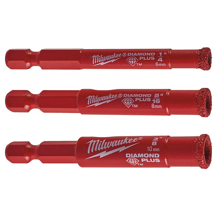 Milwaukee set od 3 dijamantske burgije za izuzetno tvrde materijale 6-10mm 4932471771 Milwaukee set od 3 dijamantske burgije za izuzetno tvrde materijale 6-10mm 4932471771
