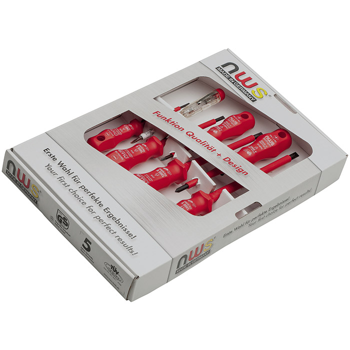 NWS odvijači u garnituri 1000V 7/1 VDE 086-7 NWS odvijači u garnituri 1000V 7/1 VDE 086-7