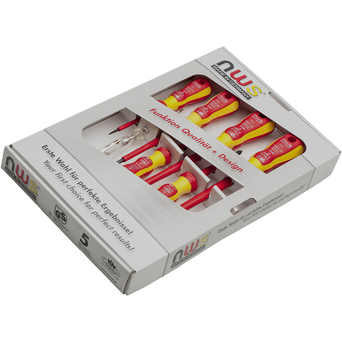 NWS odvijači u garnituri 1000V 7/1 VDE 086K-7 NWS odvijači u garnituri 1000V 7/1 VDE 086K-7