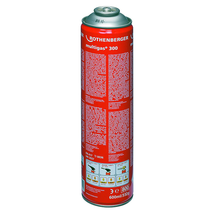 Rothenberger Multigas 300 Gas za boce za jednokratnu upotrebu 600ml 035510-B