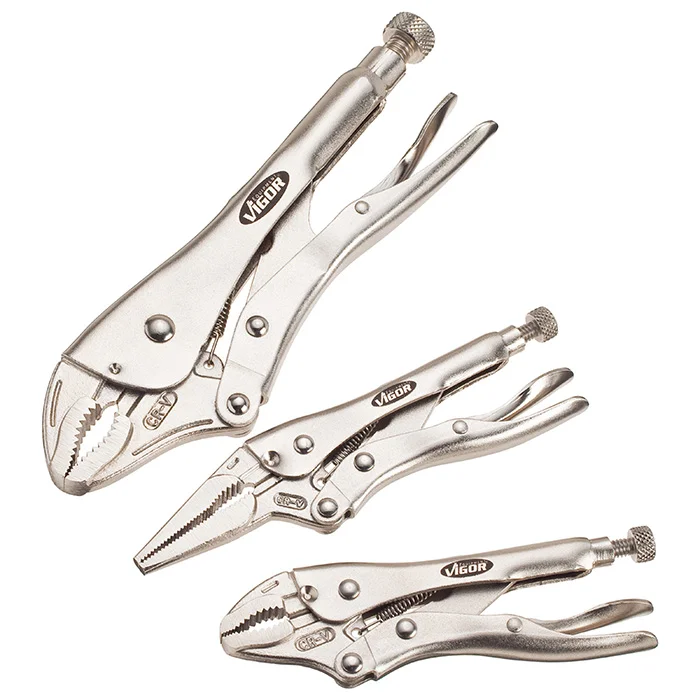 Vigor set grip klešta u futroli 3 kom VI-V1808 Vigor set grip klešta u futroli 3 kom VI-V1808