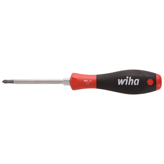 Wiha odvijač krstasti SoftFinish PH1x80 W00764 Wiha odvijač krstasti SoftFinish PH1x80 W00764