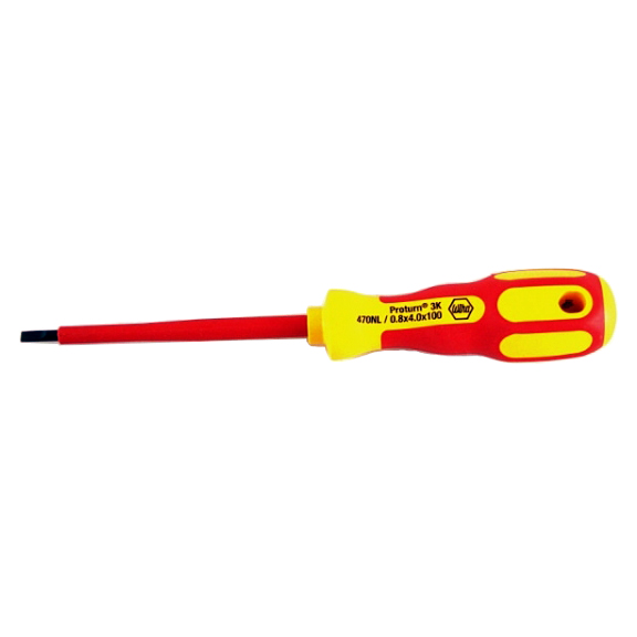 Wiha odvijač ravni VDE Proturn 3K 4.0x100 W25466 Wiha odvijač ravni VDE Proturn 3K 4.0x100 W25466