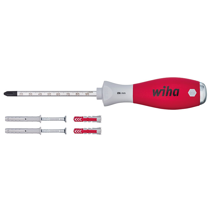 Wiha udarni odvijač krstasti sa skalom SoftFinish PH2x100 sa tiplovima W41289 Wiha udarni odvijač krstasti sa skalom SoftFinish PH2x100 sa tiplovima W41289