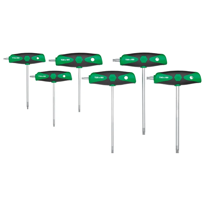 Wiha komplet ključeva Torx sa T ručkom ComfortGrip 6kom W26248 Wiha komplet ključeva Torx sa T ručkom ComfortGrip 6kom W26248