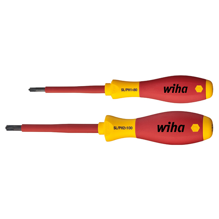Wiha komplet PlusMinus SL/PH odvijača VDE SoftFinish 2 kom W32281 Wiha komplet PlusMinus SL/PH odvijača VDE SoftFinish 2 kom W32281