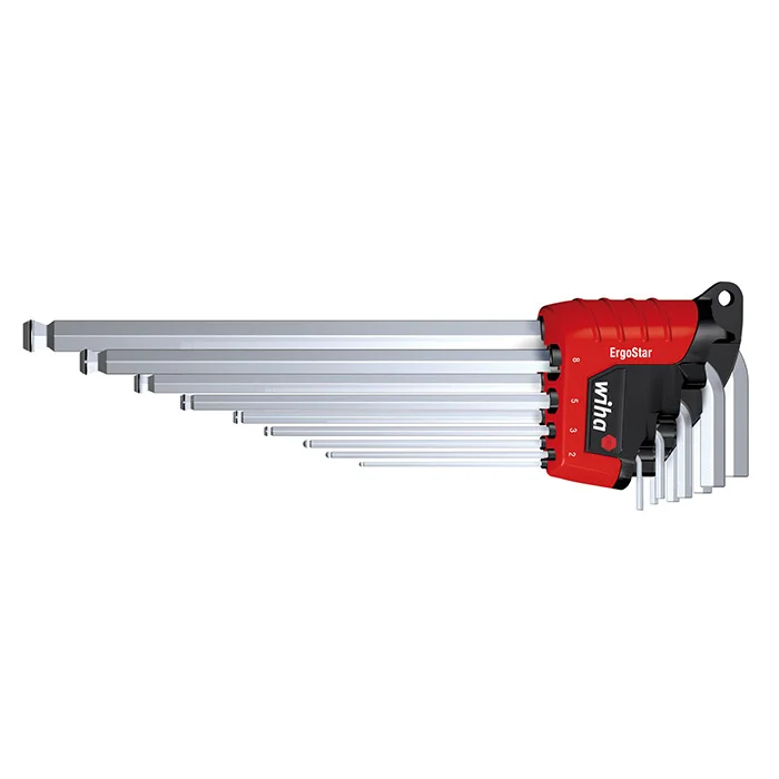 Wiha komplet dugih imbus ključeva na ErgoStar držaču 9 kom W37351 Wiha komplet dugih imbus ključeva na ErgoStar držaču 9 kom W37351