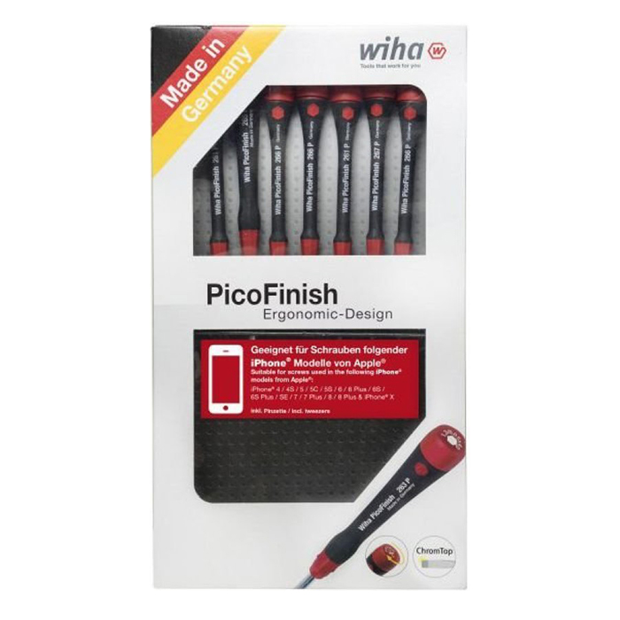 Wiha set preciznih PicoFinish odvijača za iPhone 8 kom W42362 Wiha set preciznih PicoFinish odvijača za iPhone 8 kom W42362