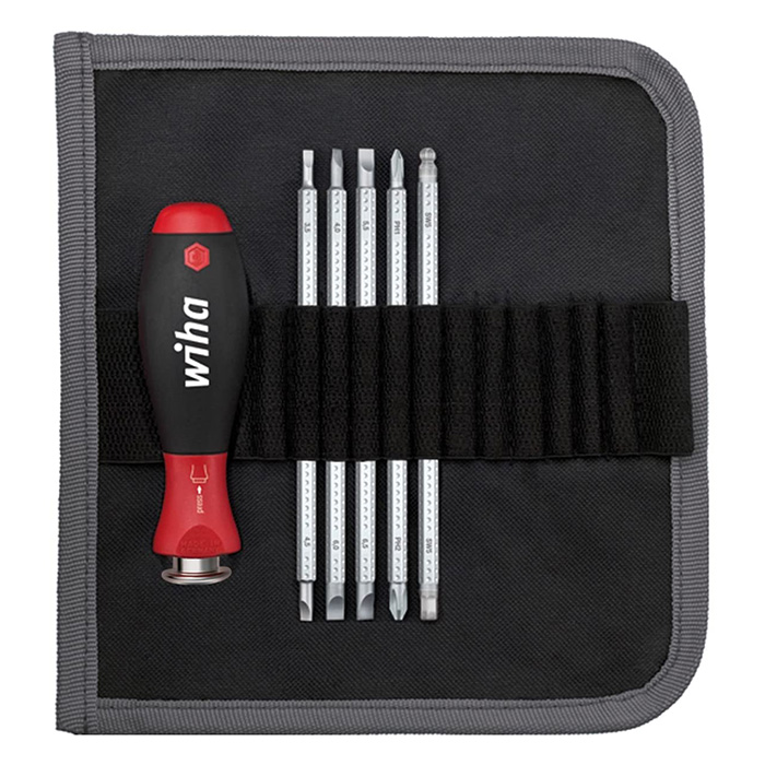 Wiha set System 6 - odvijač ručica sa dvostranim umetcima 5kom W27715 Wiha set System 6 - odvijač ručica sa dvostranim umetcima 5kom W27715