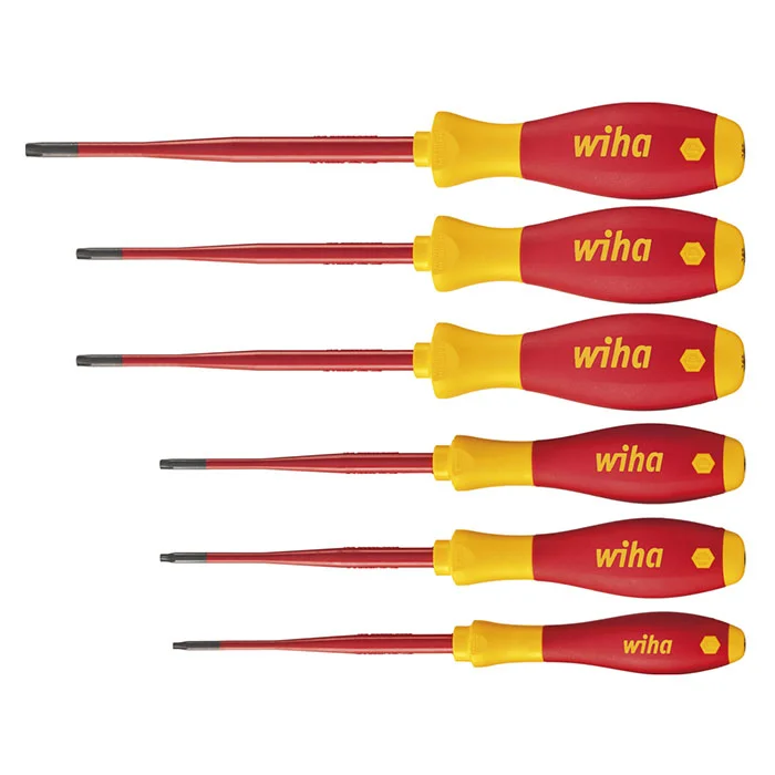 Wiha komplet TORX® Tamper Resistant (sa rupom) odvijača VDE SlimFix SoftFinish 6 kom W41245