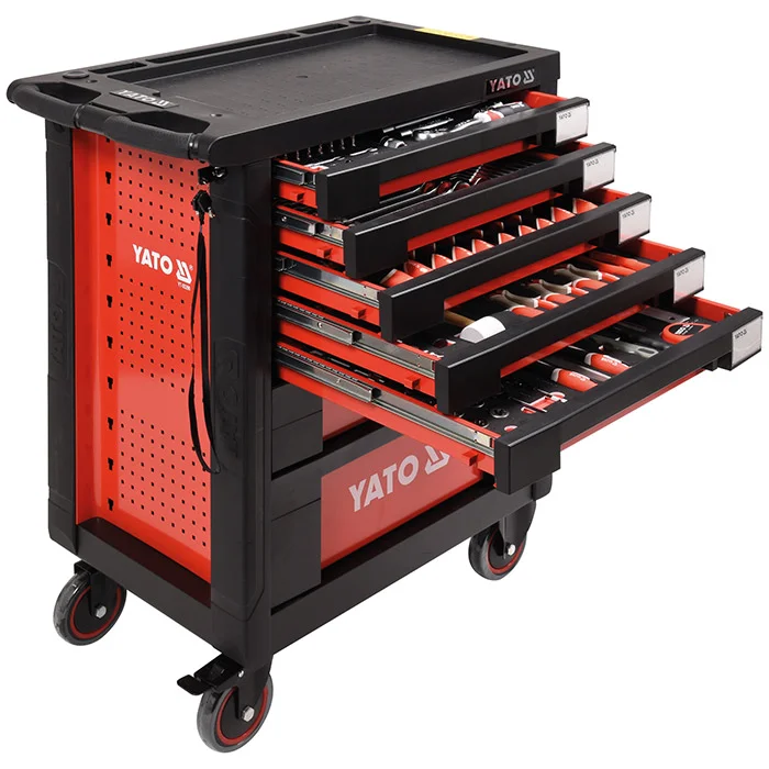 Yato kolica za alat sa 7 fioka sa 211 alata YT-55290 Yato kolica za alat sa 7 fioka sa 211 alata YT-55290