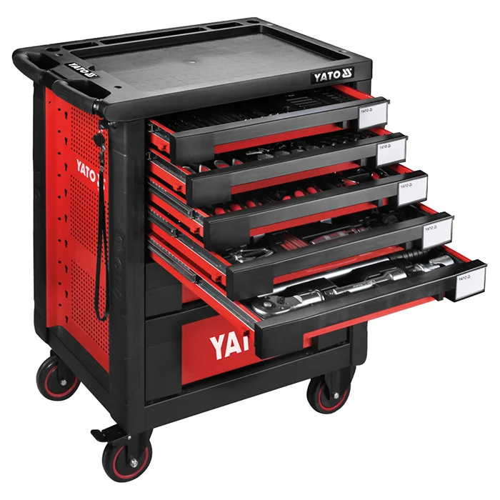 Yato kolica za alat sa 7 fioka sa 165 alata YT-55293
