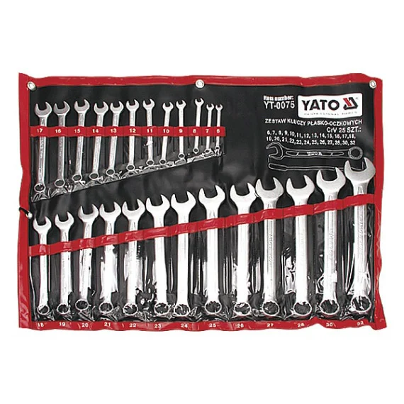 Yato garnitura viljuškasto-okastih ključeva 6-32mm 25 kom YT-0075 Yato garnitura viljuškasto-okastih ključeva 6-32mm 25 kom YT-0075