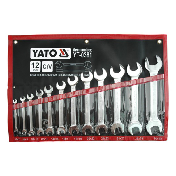 Yato garnitura viljuškastih ključeva 6-32mm 12 kom YT-0381 Yato garnitura viljuškastih ključeva 6-32mm 12 kom YT-0381