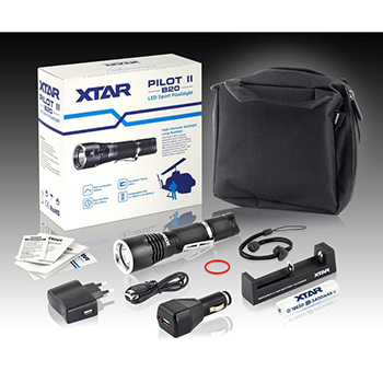 Xtar set B20 PILOT II 1100lm LED punjiva lampa + dodaci-1