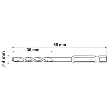 Yato univerzalna burgija Fi 4.0 YT-44781-3