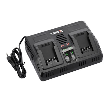Yato dvostruki punjač za baterije 18V 2.2A YT-828499 Yato dvostruki punjač za baterije 18V 2.2A YT-828499