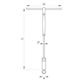 Yato nasadni T ključ 15mm YT-1559-1