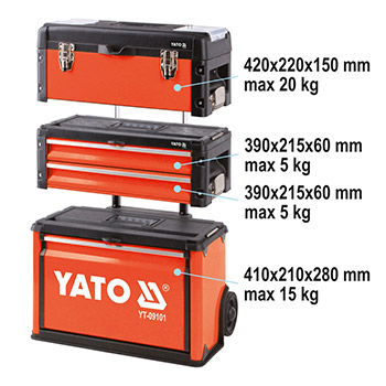Yato modularna kolica za alat YT-09101-2