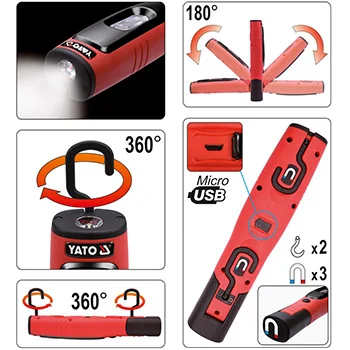 Yato punjiva LED lampa SMD LED 3,5W + 3W YT-08508 Yato punjiva LED lampa SMD LED 3,5W + 3W YT-08508