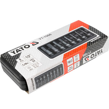 Yato garnitura nastavaka 1/2 Yato garnitura nastavaka 1/2