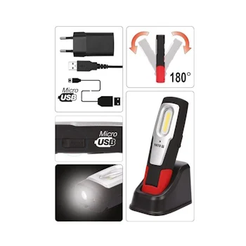 Yato radionička LED lampa 6W COB YT-08558 Yato radionička LED lampa 6W COB YT-08558