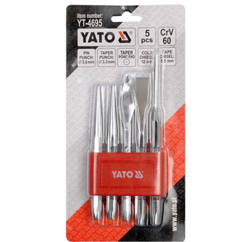 Yato garnitura sekača i probojaca /5kom YT-4695 Yato garnitura sekača i probojaca /5kom YT-4695