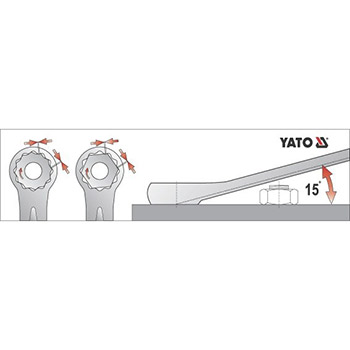 Yato garnitura viljuškasto-okastih ključeva 6-32mm 25 kom YT-0075-3