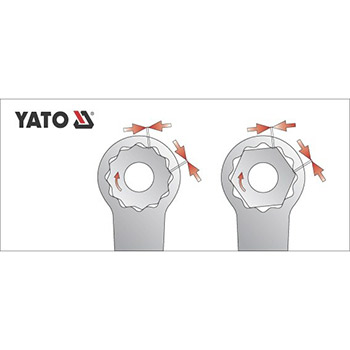 Yato garnitura okastih ključeva 6-32mm 12 kom YT-0398-3