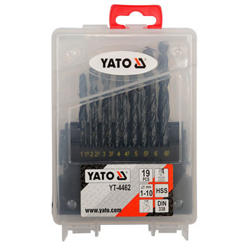 Yato garnitura burgija 1-10mm 19 kom YT-4462 Yato garnitura burgija 1-10mm 19 kom YT-4462