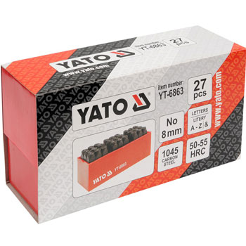 Yato utiskivač slova h-8mm-HRC55-60 YT-6863 Yato utiskivač slova h-8mm-HRC55-60 YT-6863